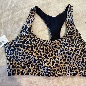 Leopard outdoor voice Sports Bra M